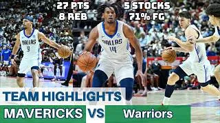 Thumbnail: Morez Johnson Jr. Is a BEAST | Dallas Mavericks Team Highlights vs Warriors (2026 Summer League)