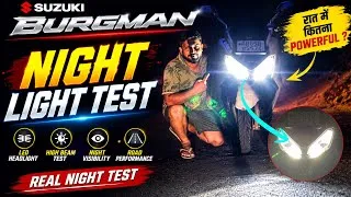 Thumbnail: New Suzuki Burgman 125cc Night Light 💡 Test | Night Light Test Power Full ?
