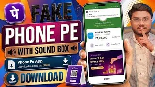 Thumbnail: Fake Phone Pe Apk Download With Sound Box | Fake PhonePe Kaise Download Kare | Fake Phone Pay App