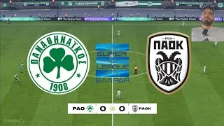 Thumbnail: Στα ίσα | Παναθηναϊκός V ΠΑΟΚ 🇬🇷  Super League Greece EAFC 26 Match Gameplay Prediction 