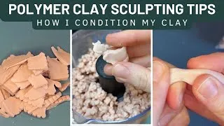 Thumbnail: Polymer clay sculpting tips ✦ How I condition my clay ✦ tutorial