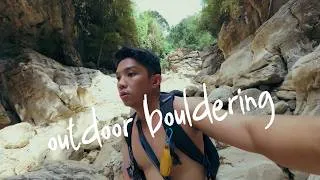 Thumbnail: outdoor bouldering | vlog #31 - first time climbing in ambongdolan, benguet
