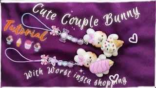 Thumbnail: Cute icecream couple Bunny 🐇 tutorial with worst online purchase experience 😡 #Clay #tamil #tutorial