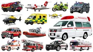 Thumbnail: Ambulance and Fire Truck for Kids | Emergency Vehicle Names and Sounds