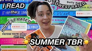 Thumbnail: 🤩 SUMMER READING VLOG: the HIGHEST versus the LOWEST rated books on my SUMMER TBR! *spoiler free*