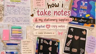 Thumbnail: Paper Bunny 🌸 | How I Take Aesthetic Notes ✨ | Stationery Essentials + Digital vs Paper notes 