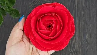 Thumbnail: Turn Tissue Paper into Beautiful Rose 🌹 DIY Step by Step Easy Tutorial /DIY Craft Ideas