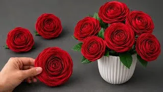Thumbnail: Turn paper into Beautiful Roses 🌹 DIY Step by Step Easy Tutorial 