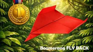 Thumbnail: Make This Boomerang Paper Plane and Watch It Return  ✈️🎖️!