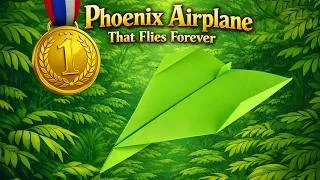 Thumbnail: How to Make the Phoenix Airplane That Flies Forever ✈️ Easy PAPER AIRPLANE Tutorial