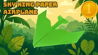 Thumbnail: How to Fold the Sky King Paper Airplane – Step by Step Tutorial