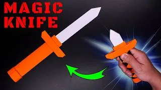 Thumbnail: DIY Origami Magic Knife 🗡️ How to Make a Hidden Paper Blade!