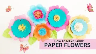 Thumbnail: DIY LARGE PAPER FLOWERS without Cricut | Fancy Room Decorating Ideas