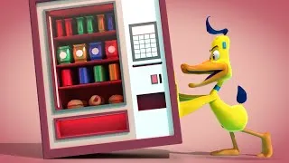 Thumbnail: Paperotti in 'SNACK MACHINE' 🍫🪙 The Silly Funny Duck - Animated Short