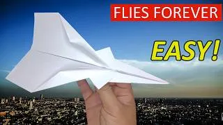 Thumbnail: How to Make a Paper Airplane That Flies Far and Straight - BEST PAPER AIRPLANE THAT FLY FAR