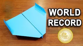 Thumbnail: HOW TO MAKE A WORLD RECORD PAPER AIRPLANE | WORLD RECORD Paper Plane | BEST Origami Plane Tutorial