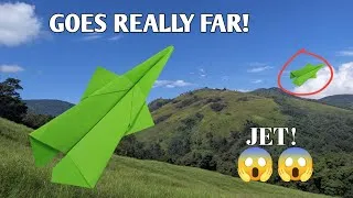 Thumbnail: Easy Jet Fighter Paper Airplane That Flies Over 100 Feet!