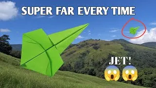Thumbnail: How to Make an Easy Jet Paper Airplane That Flies Really Far 🚀
