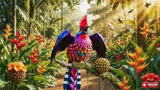 Thumbnail: Top 15 Most Colorful Birds in the World for Calm & Focus 🌈🕊️   4K Nature Sound ASMR