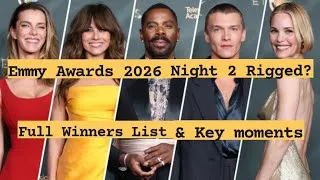 Thumbnail: Emmy Awards 2026 Night 2: FULL Winners List & Biggest Surprises