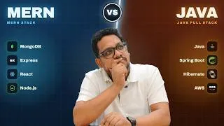 Thumbnail: MERN Stack VS Java Full Stack Development in 2026 | Best Skill To Learn 🔥🔥 | Parikh Jain