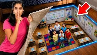 Thumbnail: I Built a Secret School Inside My House !
