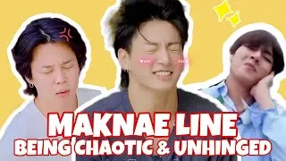 Thumbnail: bts maknae line being chaotic & unhinged (unsupervised obviously) 😭💥