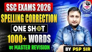 Thumbnail: SSC ENGLISH | SPELLING CORRECTION ONE SHOT FOR ALL SSC EXAMS