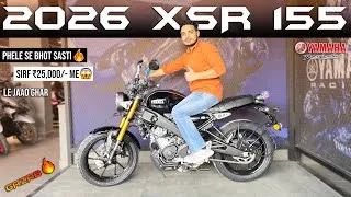 Thumbnail: 2026 Yamaha XSR 155 Black Colour | Lene Se Phele Ye Video Jarur Dekhle 👍🏻| Price🔥