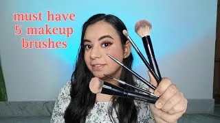Thumbnail: Must have 5 makeup brushes from Amazon #makeupbrushreview #makeupbrushesforbeginners #brushreview