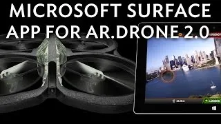 Thumbnail: Parrot AR.Drone 2.0 controlled by Microsoft Surface