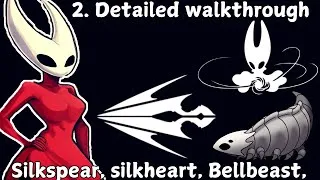 Thumbnail: 2. Silksong Detailed walkthrough: Silkspear skill, bell beast boss, silk heart, bellways, bench