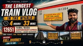Thumbnail: World's Longest Train Vlog | 12651 Tamilnadu Sampark Kranti SF Vlog | Madurai - Hazrat NIzamuddin