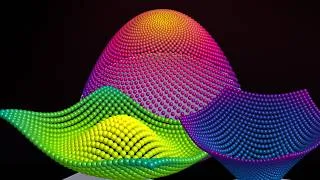 Thumbnail: Hexagon, square and sunflower disc - Satisfying physics simulation | bouncing orbs