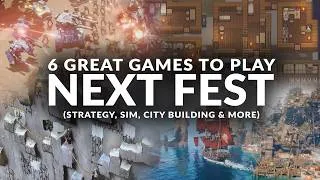 Thumbnail: STEAM NEXT FEST 2026 | 6 Great Games to Play - June 2026 (Strategy, Sim, City Building)