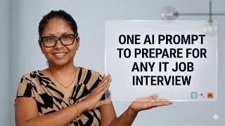 Thumbnail: One Ai Prompt to Prepare for Any IT Job Interview