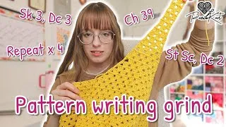 Thumbnail: Writing My First Crochet Pattern of 2026 | PassioKnit Vlog