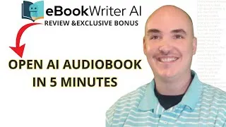 Thumbnail: ebook writer ai  review audiobook created in 5 minutes for 2 dollars Bonus - open ai voices