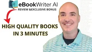 Thumbnail: HOW I MADE A BOOK IN 3 MINUTES - ebookwriter ai review bonus - EBOOK WRITER AI DEMO