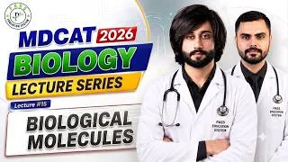 Thumbnail: MDCAT 2026 Biology Lectures Biological Molecules I MDCAT Biology Preparation 2026 I MDCAT Bio Lecs