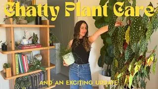 Thumbnail: Chatty Houseplant Chores | Life Updates & an Exciting Announcement | Potter Around the Houseplants