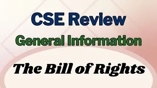 Thumbnail: Civil Service Exam • General Information • The Bill of Rights