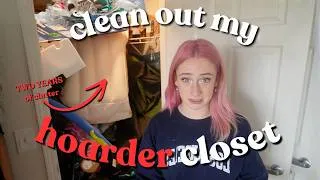 Thumbnail: clean out my hoarder closet with me