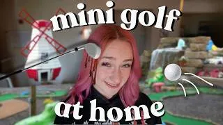 Thumbnail: make a mini golf course with me
