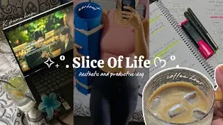 Thumbnail: Productive day in my life 🌷| Aesthetic vlog Indian | life of an introvert 🍃| productive vlog Indian