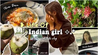 Thumbnail: Day in my life🌷 | Aesthetic vlog indian | life of introvert girl I productive and chill vlog ✨