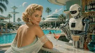 Thumbnail: Summer Romance in 1950s Retrofuturistic America 🍹 Vintage Jazz & Poolside Days 🎷