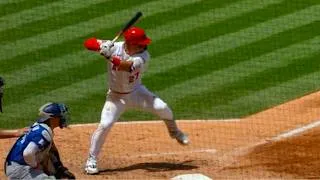 Thumbnail: Mike Trout Slow Motion Home Run Baseball Swing Hitting Mechanics Instruction MT27