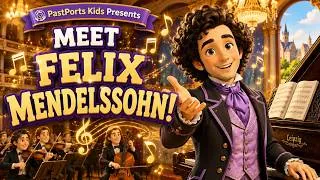 Thumbnail: Who Was Felix Mendelssohn? 🎼 | Discover the Musical Genius🎹| PastPorts Kids Presents