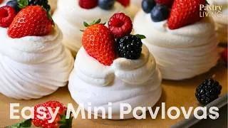 Thumbnail: Easy Mini Pavlovas (with French meringue) | Gluten-free dessert